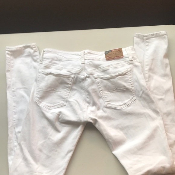 Ralph Lauren Denim & Supply skinny white denim jeans size 27/32 - Picture 2 of 9